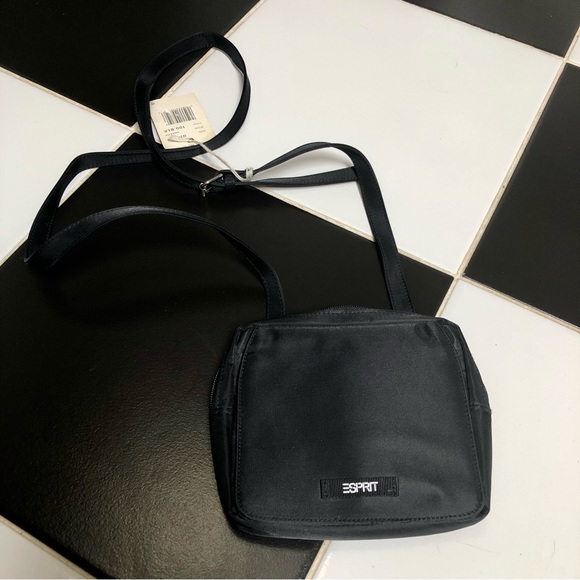 NWT Vintage Esprit Crossbody Bag Travel Shoulder Strap Card Holder Deadstock - Picture 1 of 12
